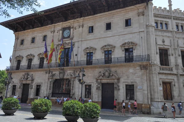 Palma De Mallorca, İspanya - Temmuz 2017 yaklaşık: Kenti