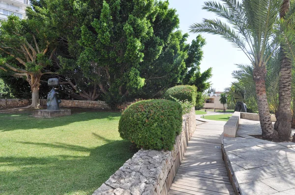 Palma De Mallorca, İspanya - Temmuz 2017 yaklaşık: Fundacio Joan Miro (Miro Vakfı anlamına gelir)