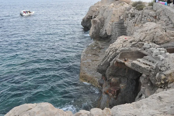 Жорка Испания Circa July 2017 Cala Gat Beach — стоковое фото