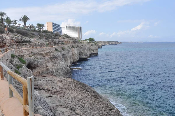 Pláž Cala Domingo Mallorca Španělsko — Stock fotografie