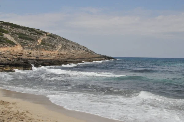 Pláž Cala Torta Mallorca Španělsko — Stock fotografie