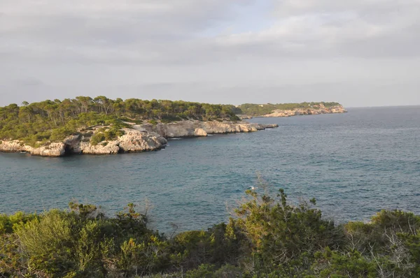 Der Strand Von Cala Mondrago Auf Mallorca Spanien — Stockfoto