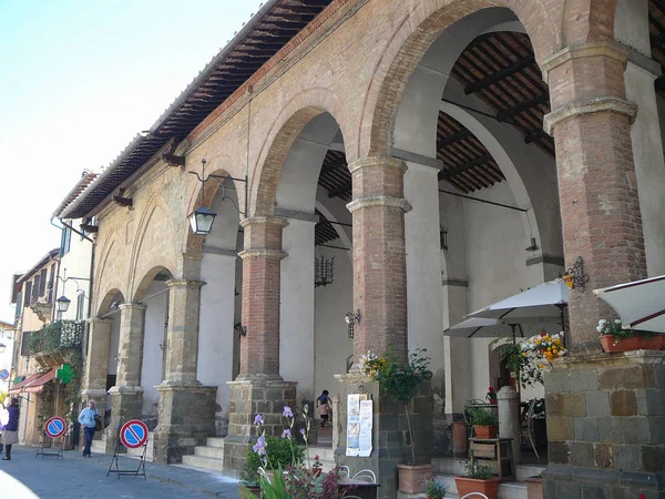 Vy av staden av Montalcino — Stockfoto