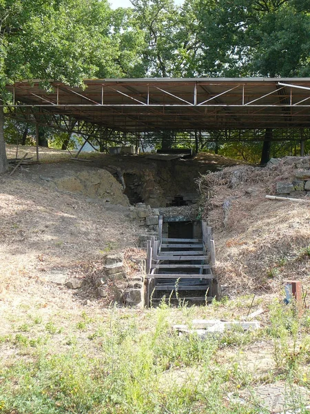 Antike Tumulus Der Stadt Cortona Italien — Stockfoto