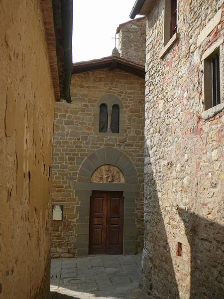 Гаргонза Средневековая Деревня Монте Сан Савино Италия — стоковое фото