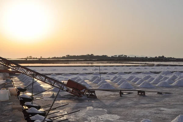 Saline Che Significa Saline Marsala — Foto Stock