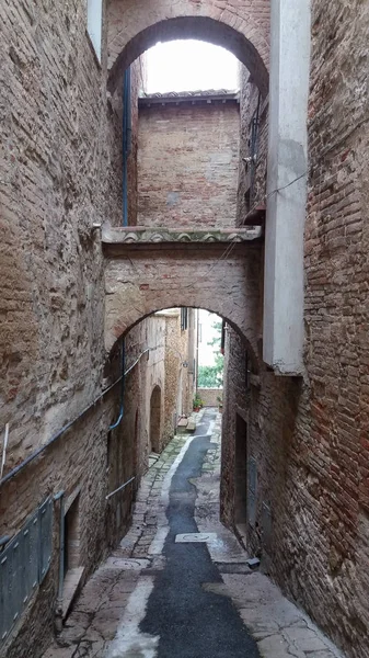 Vista Ciudad Montepulciano Italia —  Fotos de Stock