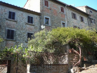Cortona, İtalya şehir görüntüsü