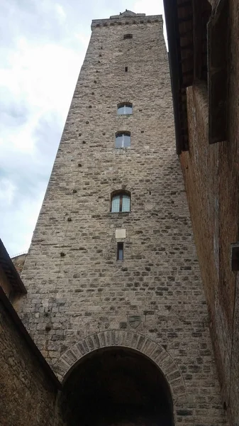 Pohled Město San Gimignano Itálie — Stock fotografie