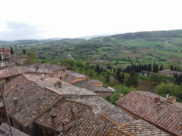 Uitzicht Stad Van Montepulciano Italië — Stockfoto