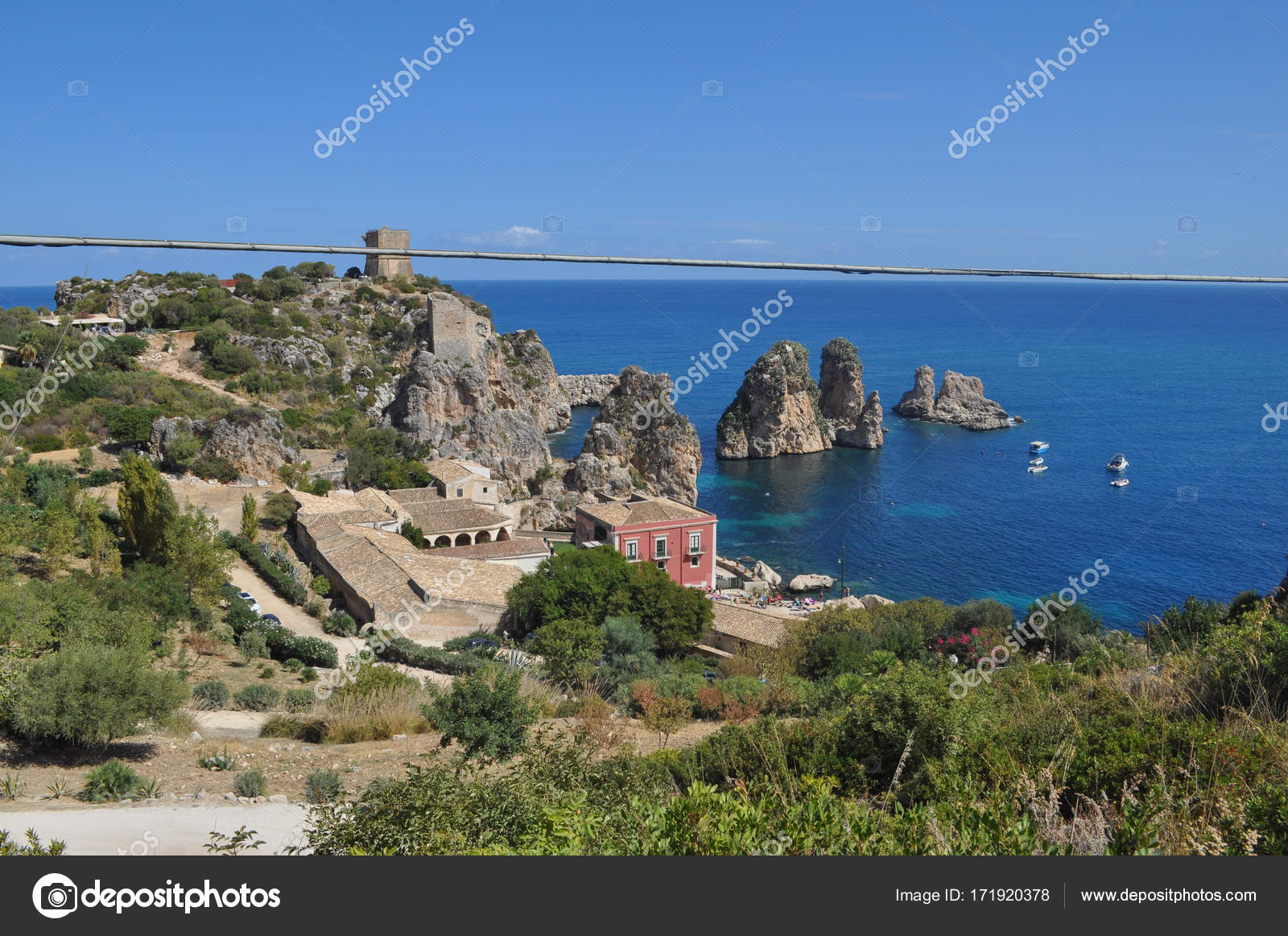 Scopello Beach Castellammare Del Golfo Italy — Stock Photo © scrisman