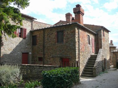 Gargonza Ortaçağ hamlet Monte San Savino, İtalya
