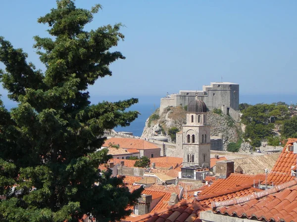 Pohled Město Dubrovník Chorvatsko — Stock fotografie