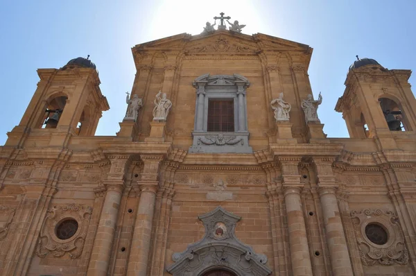 Iglesia Catedral Chiesa Del Purgatorio Marsala Italia — Foto de Stock