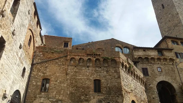 San Gimignano Şehrinin Manzarası Talya — Stok fotoğraf