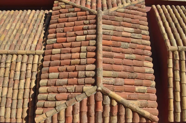 Doku Arka Plan Olarak Yararlı Çatı Kiremitleri — Stok fotoğraf