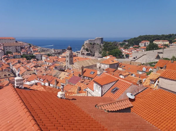 Widok Miasto Dubrovnik Chorwacja — Zdjęcie stockowe