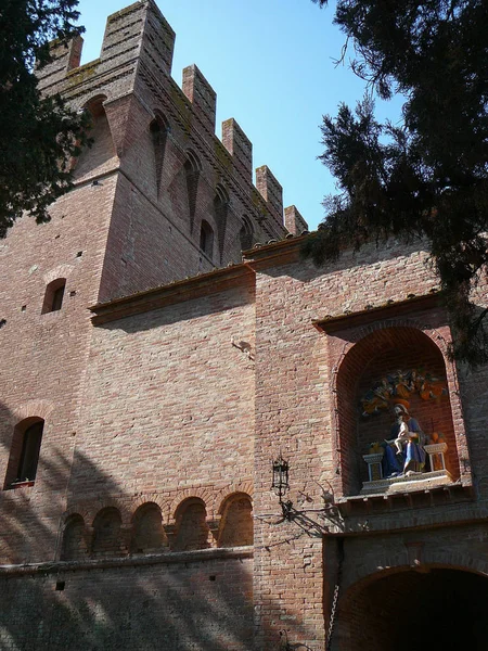 Toprak Abbey Monte Oliveto Maggiore Benedictine Manastırı Monte Oliveto Maggiore — Stok fotoğraf