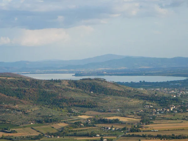 Uitzicht Stad Van Cortona Italië — Stockfoto