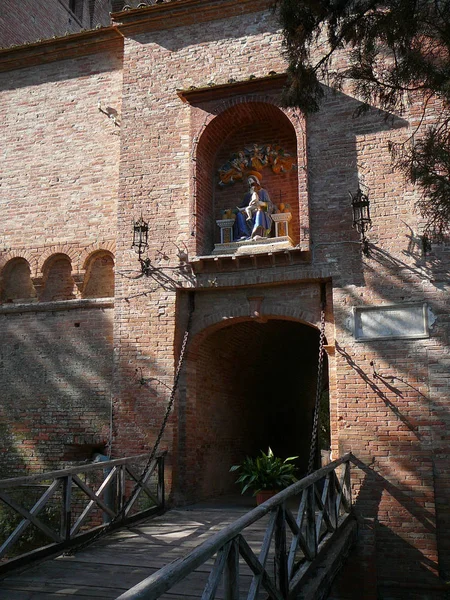 Abadia Territorial Monte Oliveto Maggiore Mosteiro Beneditino Monte Oliveto Maggiore — Fotografia de Stock