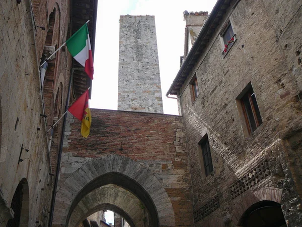Uitzicht Stad San Gimignano Italië — Stockfoto
