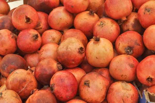 Granatäpple Punica Granatum Frukt Vegetarianmat Användbar Som Bakgrund — Stockfoto