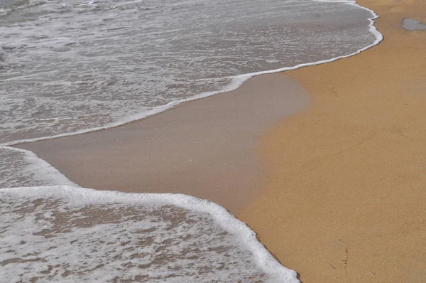 Ebb Och Flod Stranden Vid Havet — Stockfoto