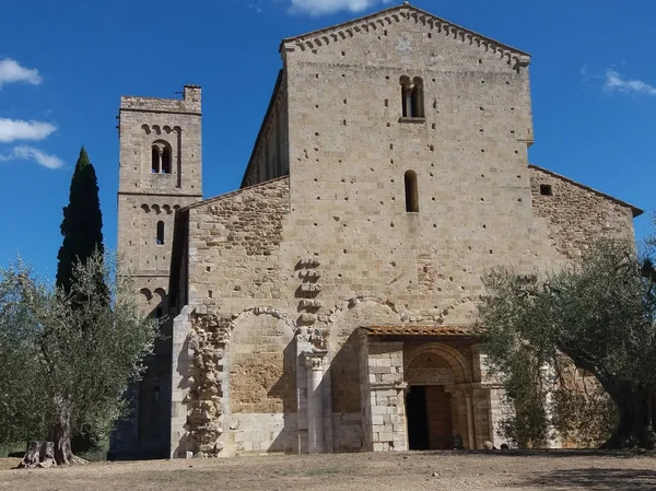 Abbey Sant Antimo Montalcino Italy — Stock Photo, Image