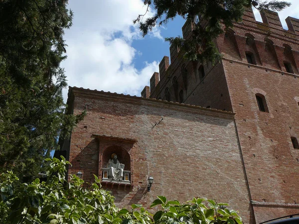 Territoriale Abdij Van Monte Oliveto Maggiore Benedictijnenabdij Monte Oliveto Maggiore — Stockfoto