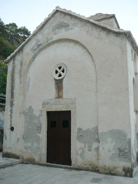 Utsikt Över Staden Omiš Kroatien — Stockfoto