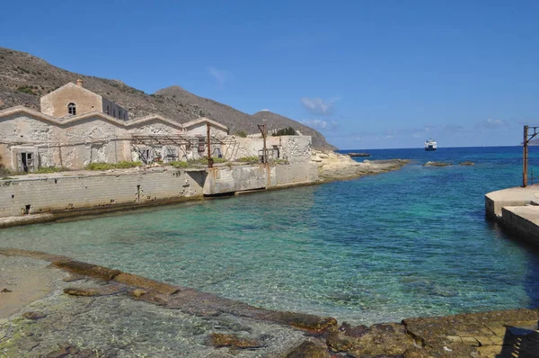 Stranden Vid Eagadian Öarna Trapani Italien — Stockfoto