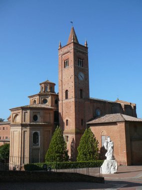 Toprak abbey Monte Oliveto Maggiore benedictine Manastırı Monte Oliveto Maggiore, İtalya