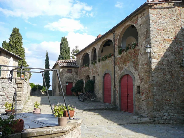 Gargonza Μεσαιωνικό Χωριουδάκι Στο Μόντε Σαν Savino Ιταλία — Φωτογραφία Αρχείου