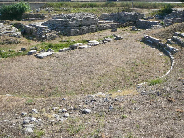 Oude Archeologische Romeinse Ruïnes Salona Kroatië — Stockfoto