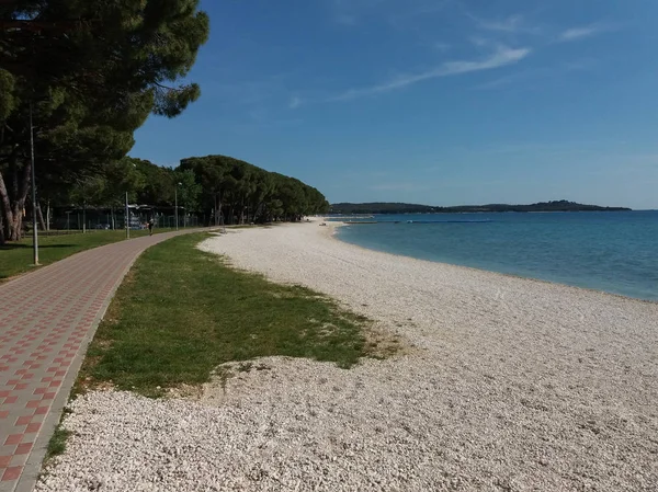 Fazana Croazia Circa Maggio 2017 Vista Sulla Spiaggia — Foto Stock