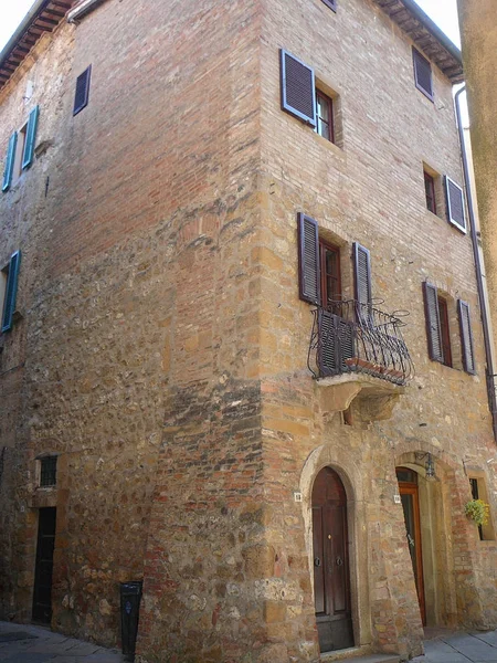 Blick Auf Die Stadt Pienza Italien — Stockfoto