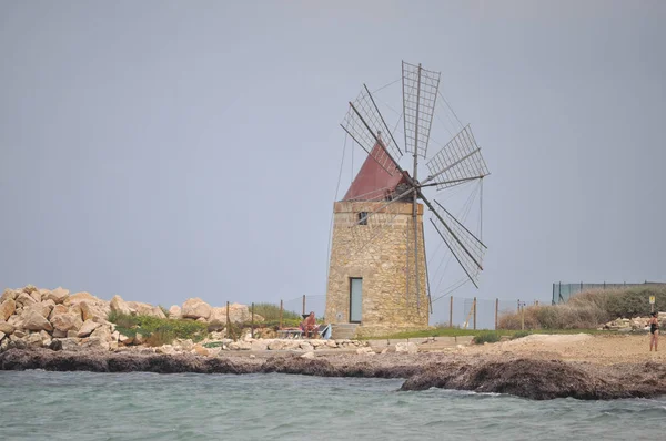 Trapani Beach'de — Stok fotoğraf