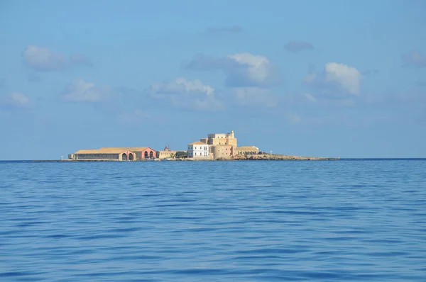 Kumsalda Eagadian Adaları Trapani Talya — Stok fotoğraf