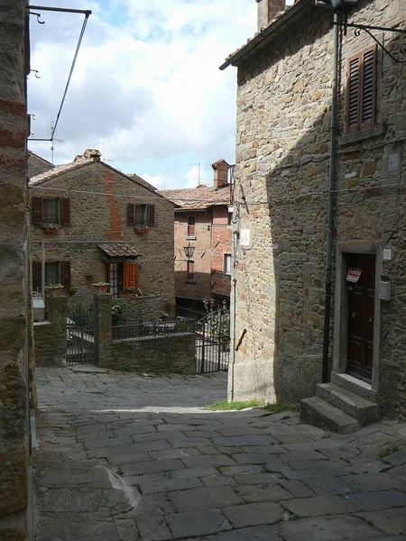 Blick Auf Die Stadt Cortona Italien — Stockfoto