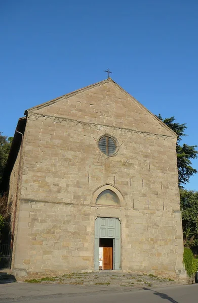 意大利科尔托纳市的圣多梅尼科教堂 — 图库照片
