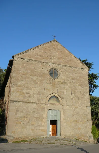 San Domenico Templom Város Cortona Olaszország — Stock Fotó