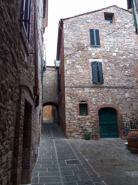 Uitzicht Van Stad Van Rapolano Terme Italië — Stockfoto