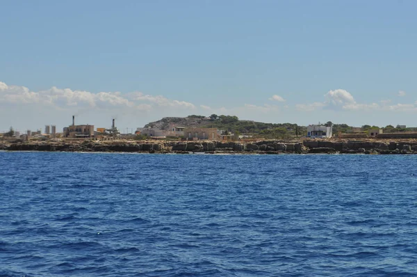 Playa Las Islas Eagadianas Trapani Italia — Foto de Stock