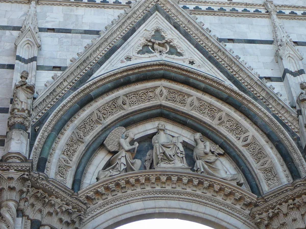 Cathédrale Église Aka Duomo Siena Sienne Italie — Photo