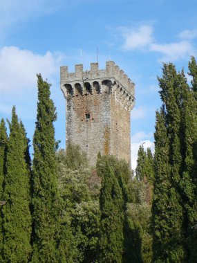 Gargonza Ortaçağ hamlet Monte San Savino, İtalya