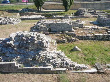 Antik arkeolojik Roma kalıntıları Salona, Hırvatistan