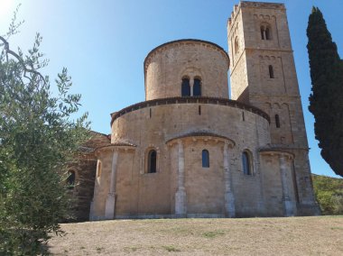 Abbey Sant Antimo Montalcino, İtalya