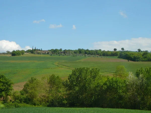 シエナ周辺 イタリアの丘の眺め — ストック写真