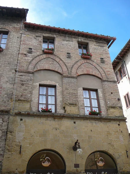 Pohled z města San Gimignano — Stock fotografie
