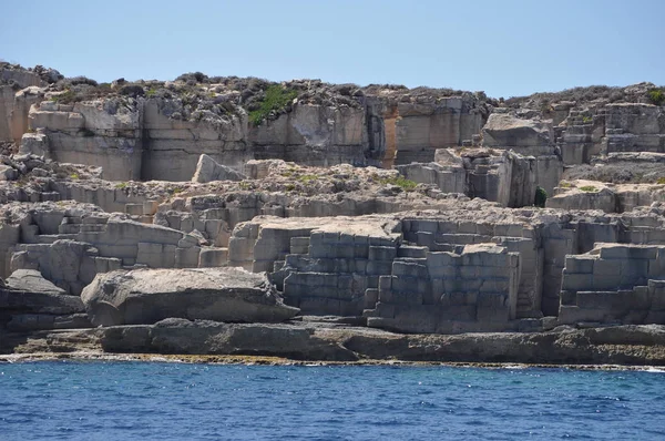 Stranden Vid Eagadian Öarna Trapani Italien — Stockfoto